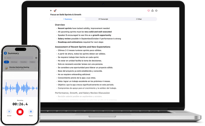 summary ai app in desktop and phone