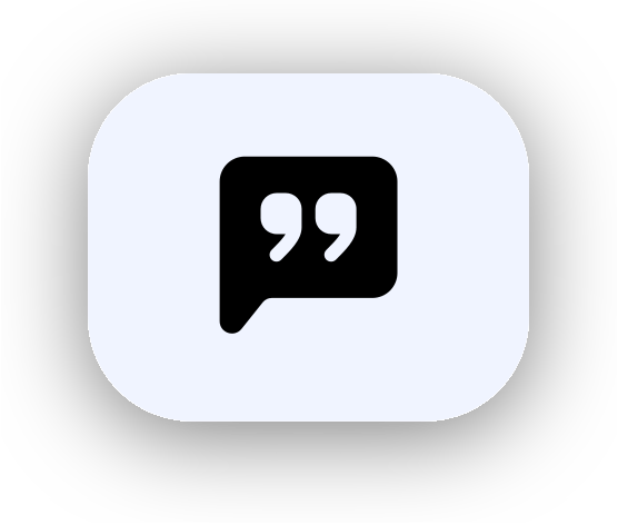testimonial symbol