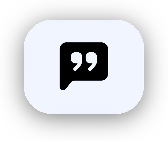 testimonial symbol