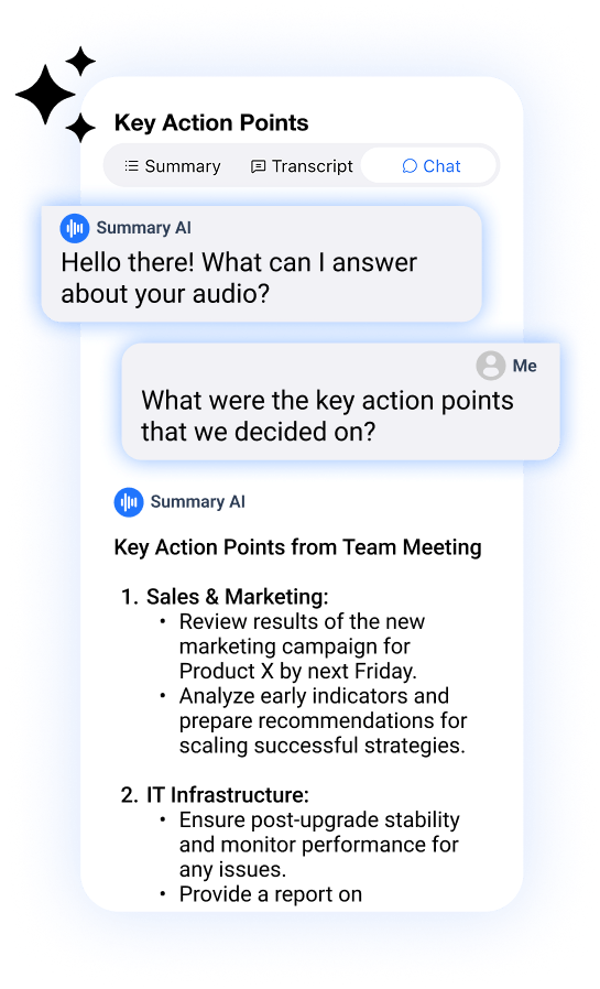 ai chat wi summary ai