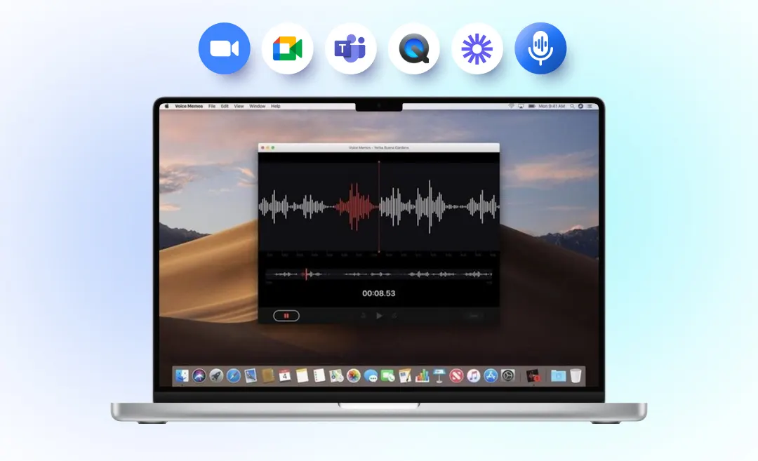 recorder a mac voice with summary ai. You can record zoom, meets, microsoft, with summaryai