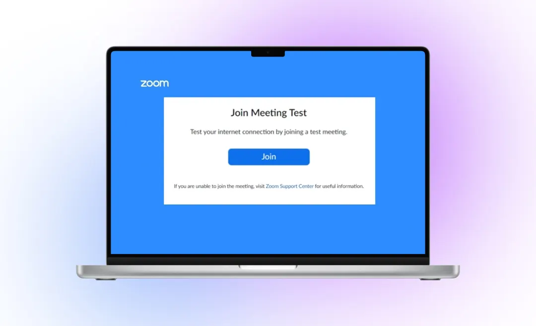 zoom test meeting. Test you internet connection by joining a test meeting