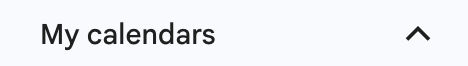 my calenars on google calendar