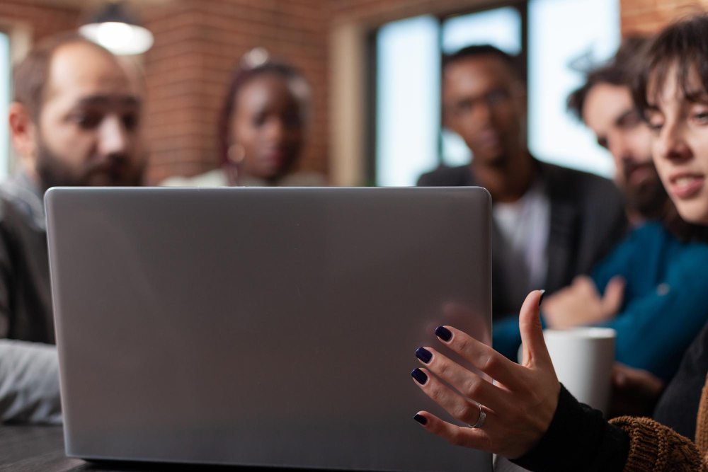 group of people in teams meeting