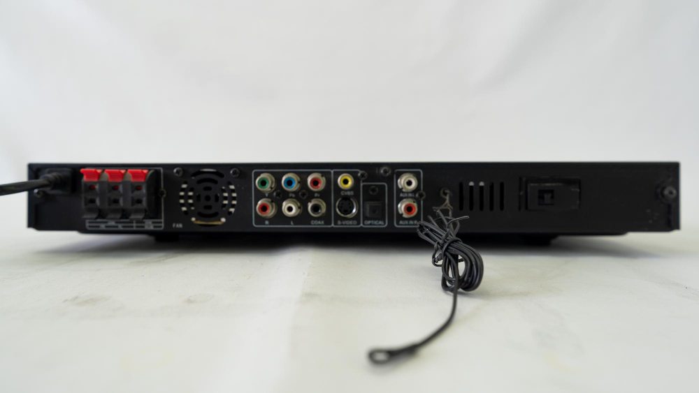 black dvr appliance unplugged