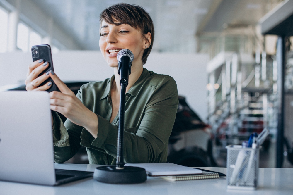 professional setup for recording clean audio for transcription
