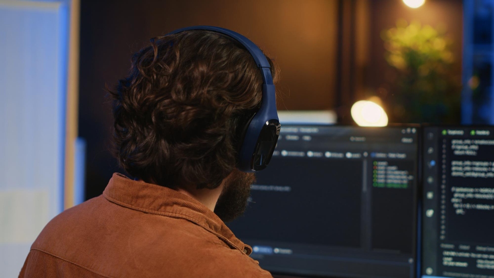 developer using AI assistant for coding tasks