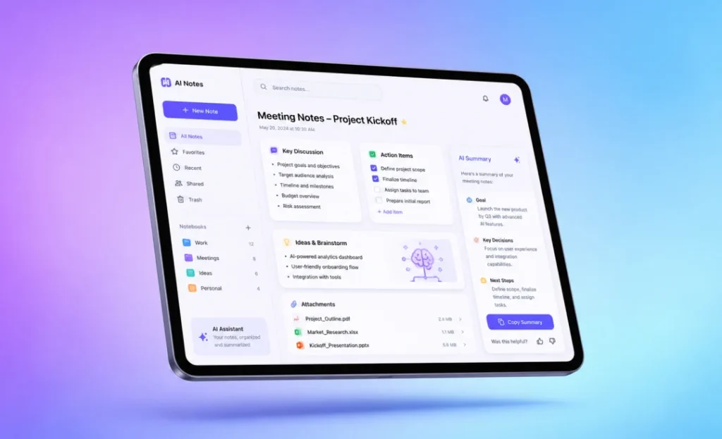 best ai note taking apps for meetings