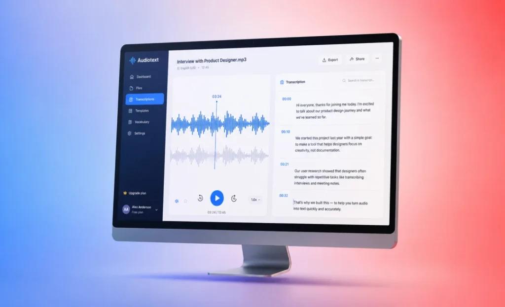 best audio to text transcription examples