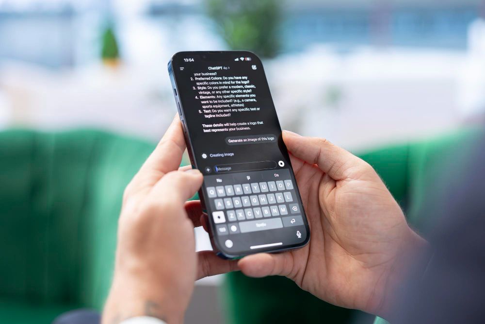 mobile with chatgpt interface