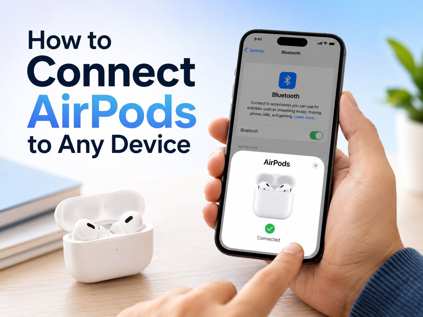 how to connect airpods
