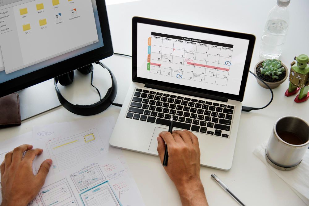 professional using productivity tools