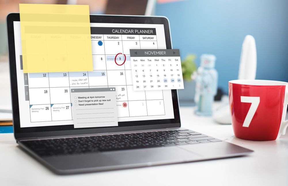 person planning a productive workflow