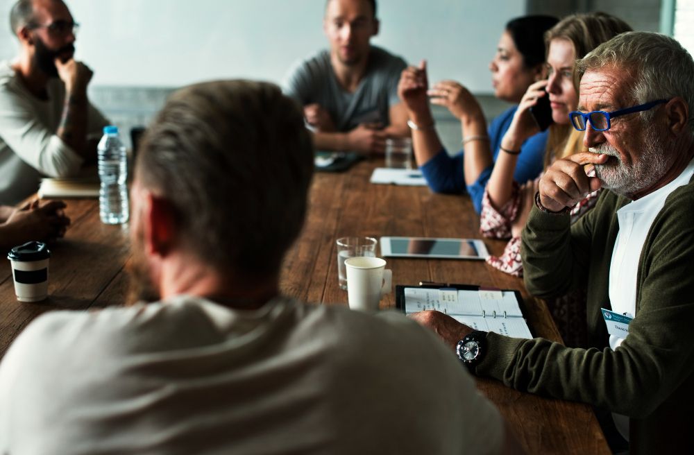 directors attending a board meeting