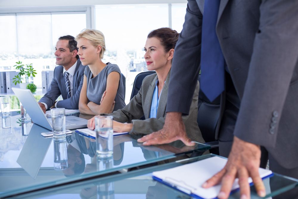 directors voting during board meeting
