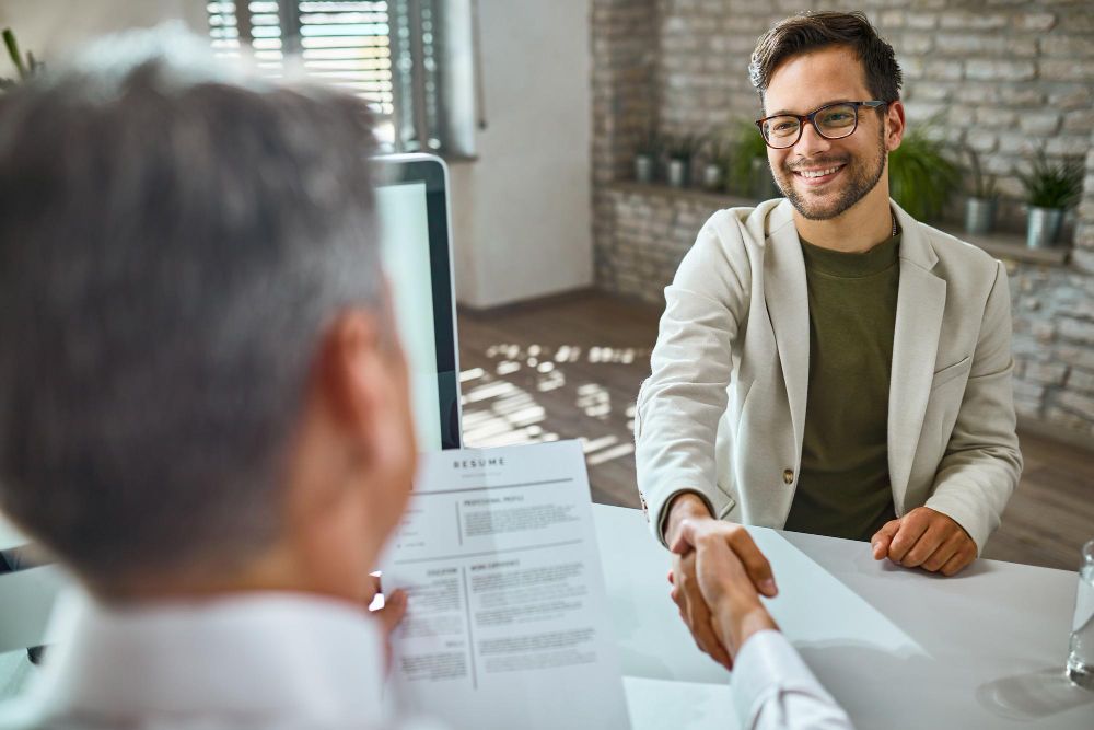 candidate ending the interview on a high note