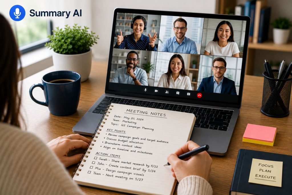 how to take effective meeting notes