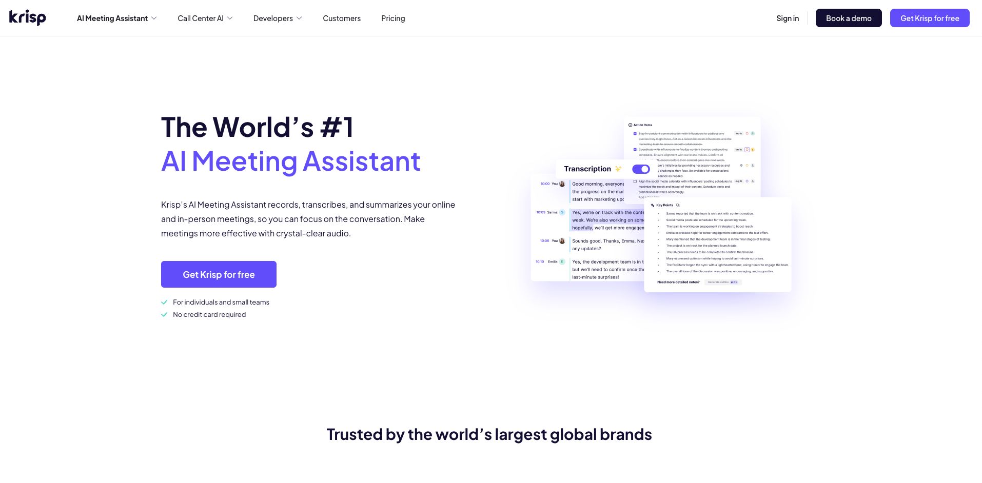 krisp screenshot