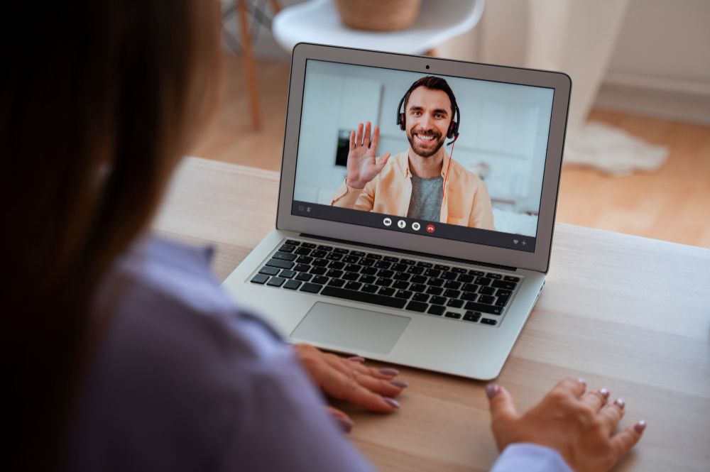 researcher leading a remote user interview