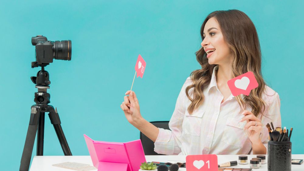 creator designing a social media post