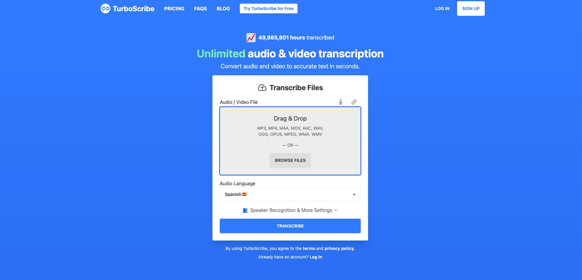 free tool version of turboscribe