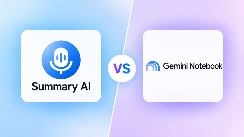 summary ai vs gemini notebook