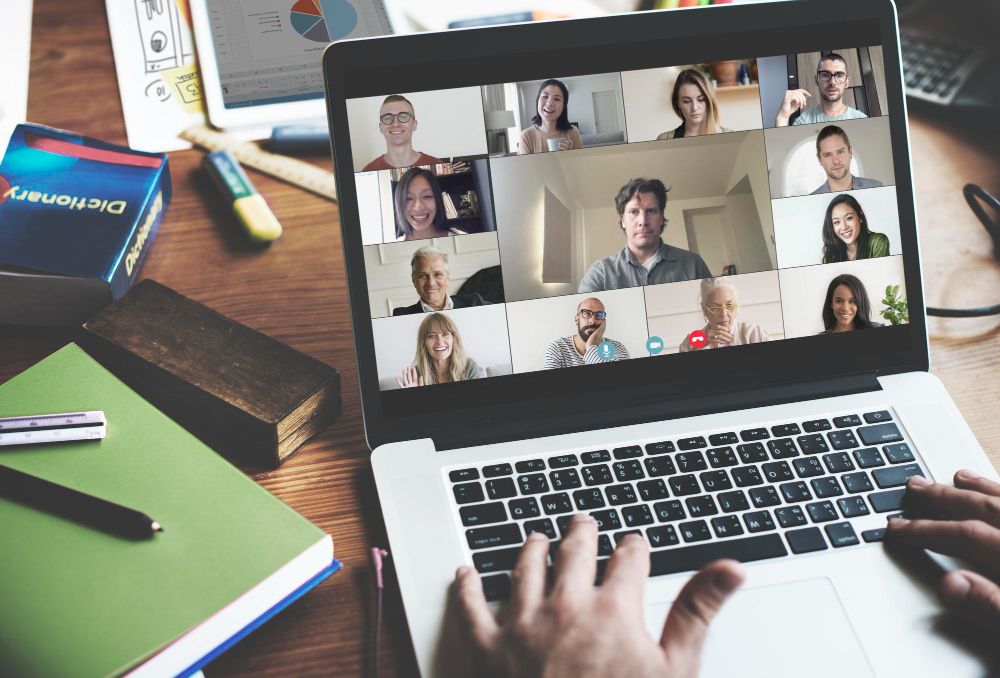 professional joining a remote team meeting